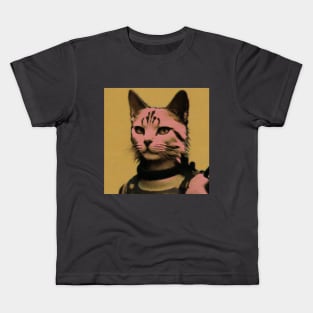 Grunge cat Kids T-Shirt